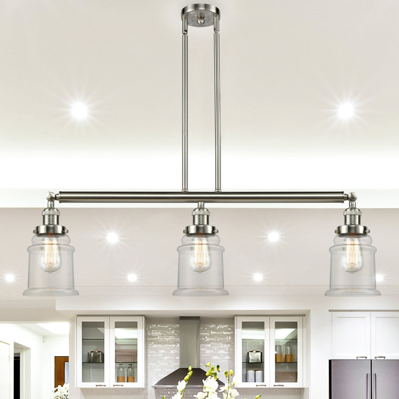 Laurel Foundry Modern Farmhouse Greeley 3Light Kitchen Island Linear